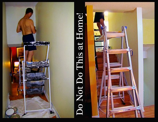 Painting High Areas Requires Proper Equipment, Usually ...