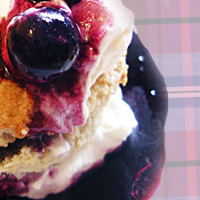 Gingery Blueberry Shortcake Sliders Lightened in Calories but not taste!
