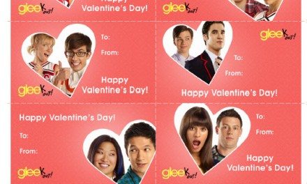 FREE Downloadable and Printable Glee Valentine’s Day Cards