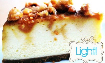 Low-Fat Macadamia Crunch Caramel Cheesecake Recipe