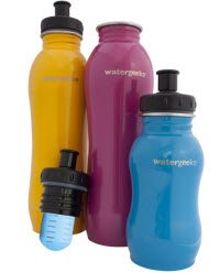 WaterGeeks Pure Blue Filtered Reusable Water Bottle