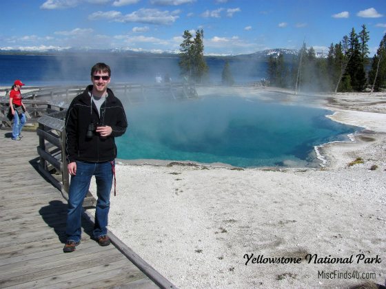 Alex at Yellowstone National Park