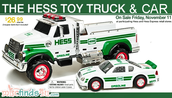 2011 Hess Toys Truck and Car Available 11/11/11 {Gift Guide}