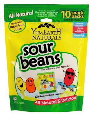 YumEarth Naturals Sour Beans  Family Pack 10
