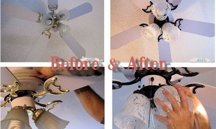 Home DIY: Ceiling Fan Makeover and Updating including Paint Tips