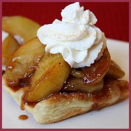 Caramelized Apple Pastries with Cinnamon Whipped Cream