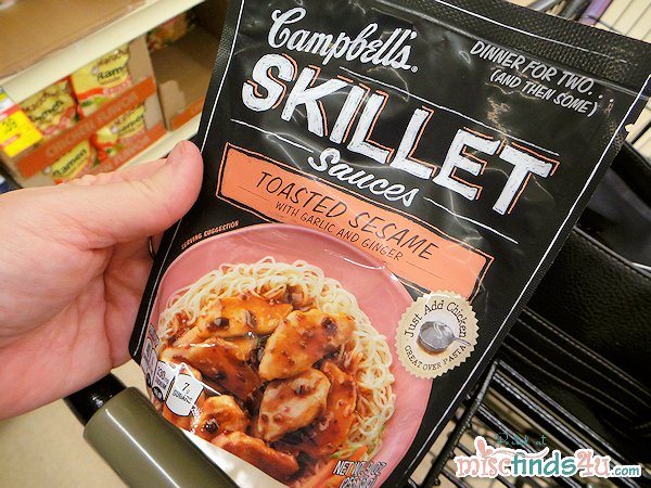 Shopping for quick-to-make dinners - Campbell's Skillet Sauces Toasted Sesame