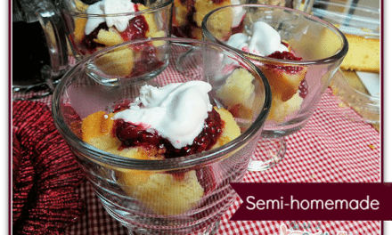Semi-Homemade Desserts: Lemon Cake and Raspberry Coulis Recipe