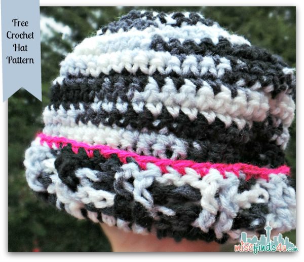 Free Zebra Stripe Crochet Hat Pattern