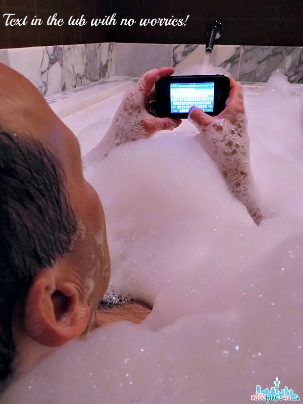 Technology - Texting in the tub is no problem with the Otterbox ARMOR Series Waterproof iPhone Case
