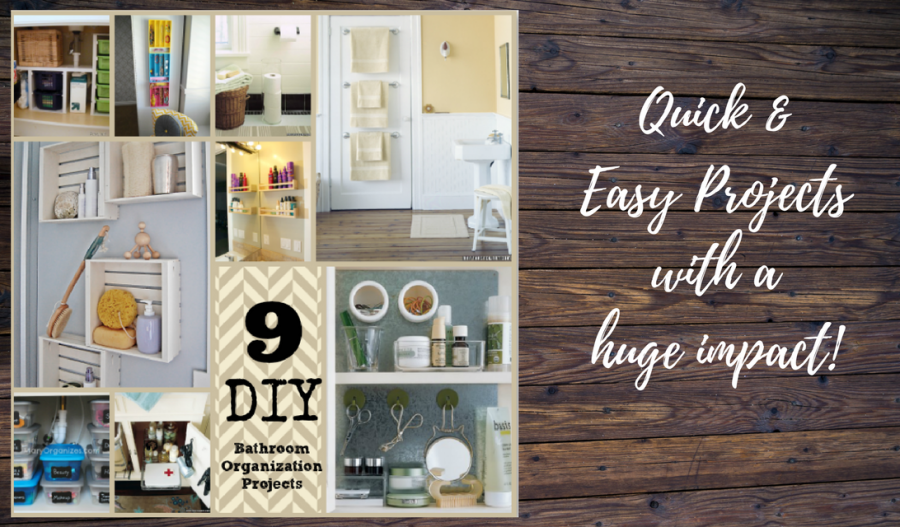 Bathroom Organization – 9 Easy DIY Projects Anyone Can Do