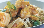 Green Curry Shrimp with Noodles