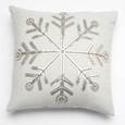 St Nicholas Square Snowflake Decorative Pillow
