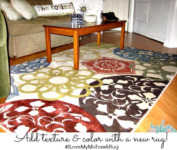 Family Room Ideas - Make quick & easy changes to any room in your home in minutes by changing the rug - add color & patterns