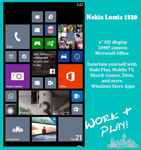 Nokia Lumia 1520 Features