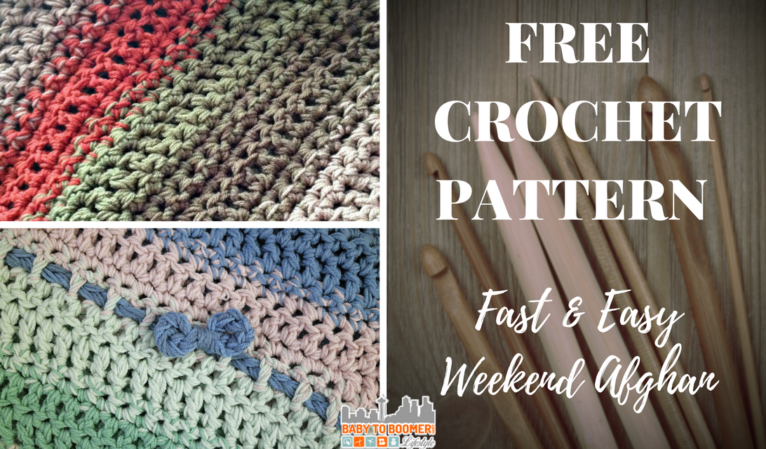 Free Pattern: Fast and Easy Crochet Throw (2 Stripe Options)