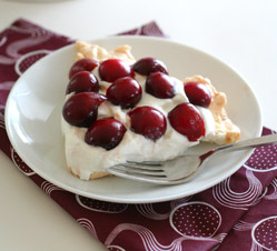 Carolyn Ketchum's Gluten Free Cherry Pavlova is the first of four recipes that Stemilt will send to consumers via e-mail during the #CherrySweet Summer Sweepstakes.  - Photo Credit: Stemilt.com