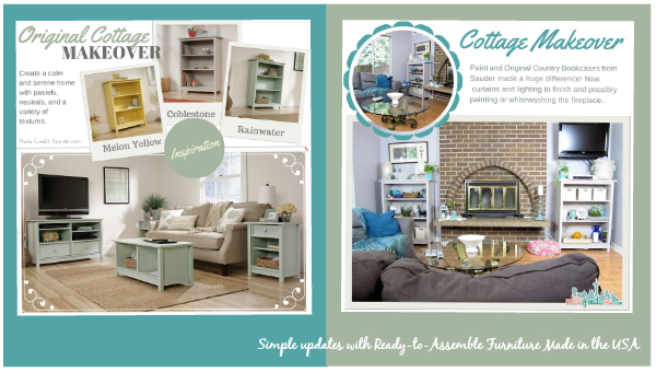 Sauder: Easy Room Makeover with Ready-to-Assemble Furniture Made in the USA - ad