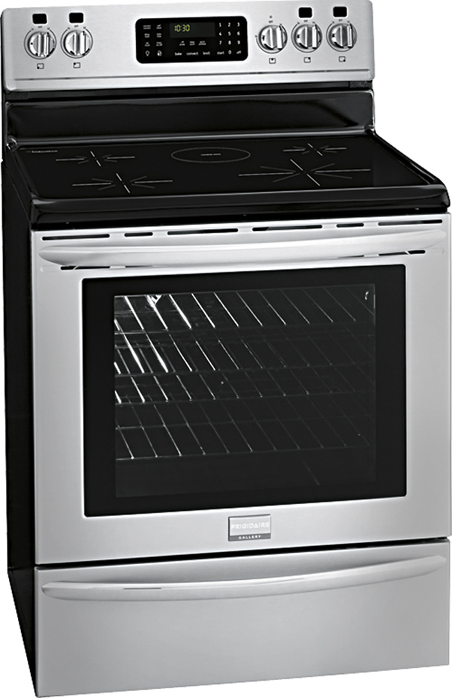 Appliances - Prep for the Holidays with Best Buy - Frigidaire FGIF3061NF range has induction burners as well as a convection oven ad