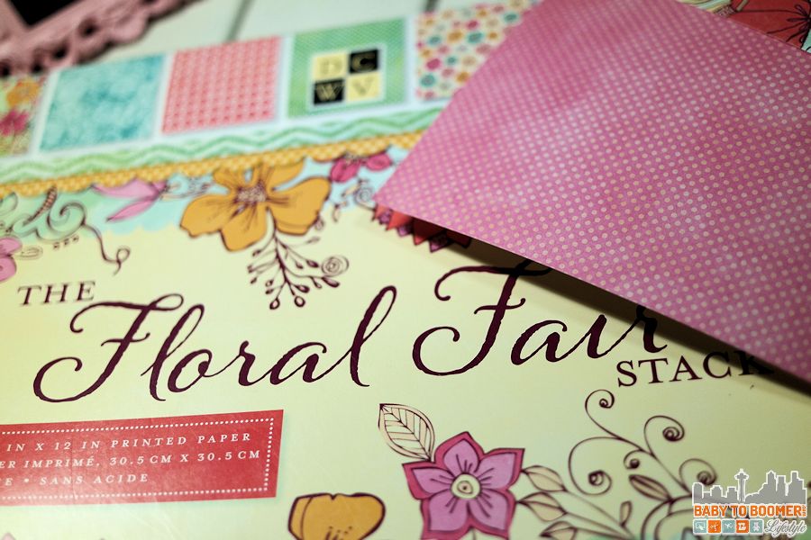 Selecting the paper - Floral Fair Stack