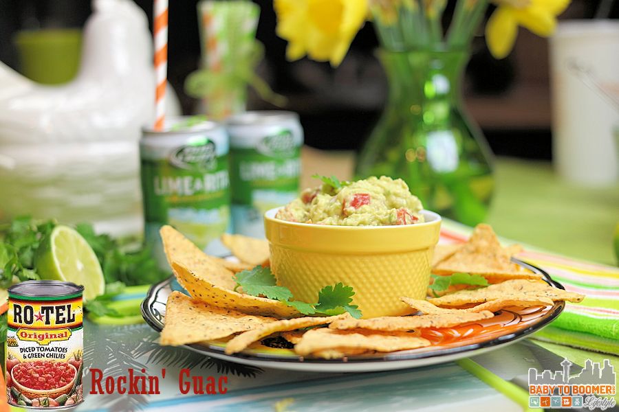 Spring Entertaining with  RO*TEL’s Rockin’ Guac and Bud Light Lime-A-Ritas @TheRitas  #ZestyInADash  #ad