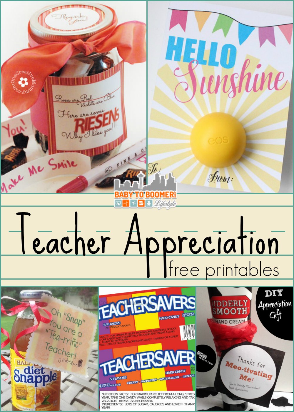 Teacher Appreciation Gift Ideas and Free Printables