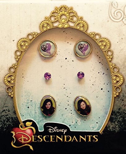 Disney Descendants Earrings for Girls ~ 3 pairs