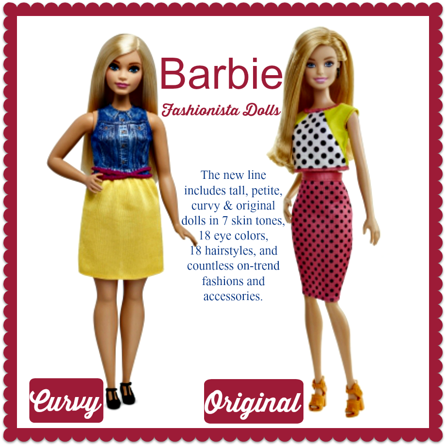 Barbie 2018 Fashionistas 59 Print Shirt CURVY TALL PETITE REGULAR 
