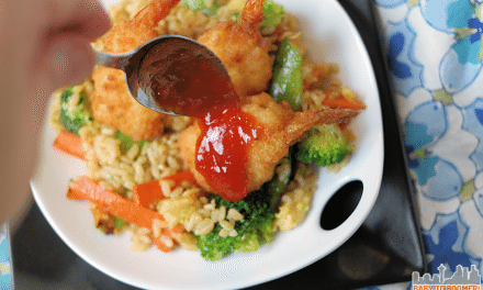 Butterfly Shrimp Fried Rice with Fruity Sweet & Sour Sauce