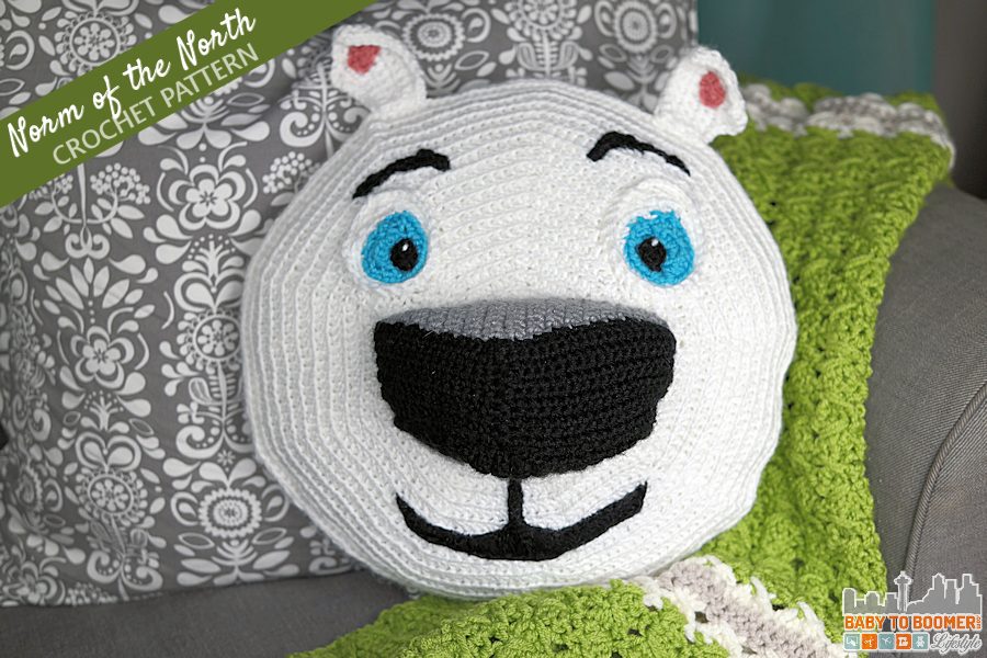 Norm of the North Crochet Pattern - Finished - Meet Norm of the North and Free Crochet Pattern #NormOfTheNorth #Sweepstakes ad