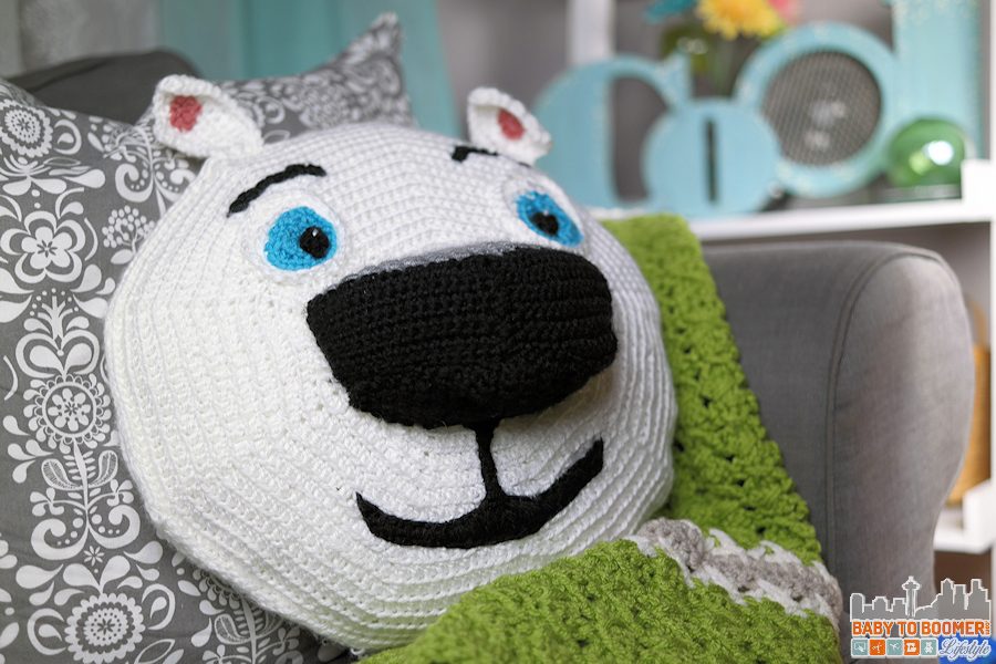 Norm of the North Crochet Pattern Pillow - Meet Norm of the North and Free Crochet Pattern #NormOfTheNorth #Sweepstakes ad