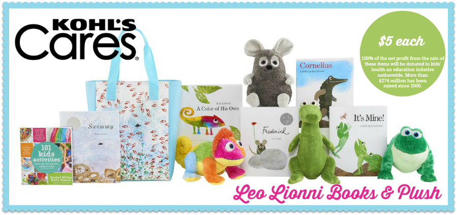 Leo Lionni Books and Plush Toys $5 Each Benefits Kohl’s Cares