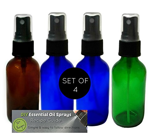 I always choose glass for my essential oil aromatherapy recipes. It doesn't absorb odor, leach chemicals into my oils, and they're easy to clean and reuse. I always choose a dark glass to protect oils from sunlight which can break them down. Now you don't have to settle for Amber - aromatherapy bottles are available in a rainbow of colors. 