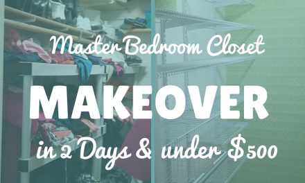 Master Bedroom Closet Makeover: A Modern Update in 2 days