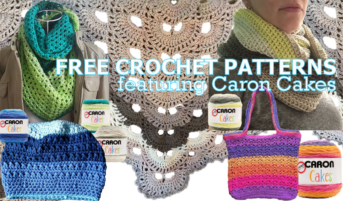 Caron Anniversary Cake Scarf Crochet Pattern! 