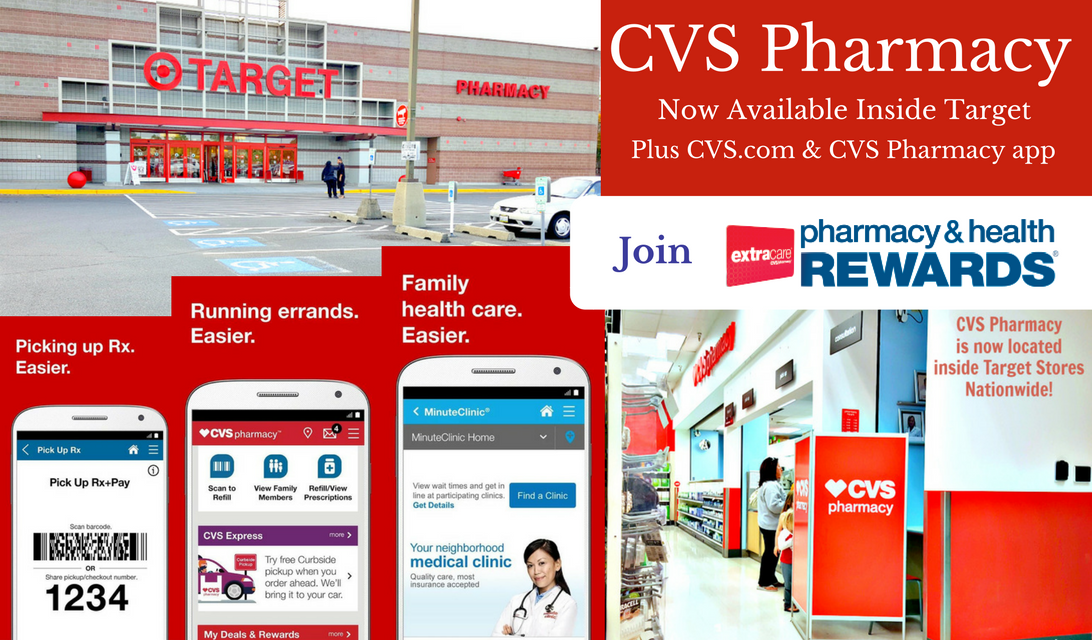 cvs pharmacy services available inside target and online