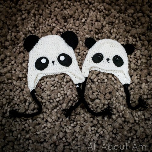  Free Crochet Pattern - Kids animal beanie cap - - Panda Bear