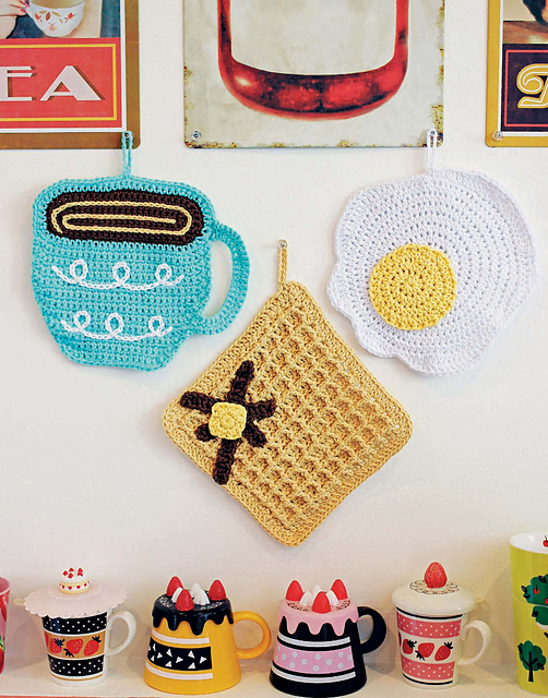 Twinkie Chan's Crocheted Abode a la Mode: 20 Yummy Crochet Projects for Your Home Food-themed hot pads