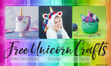 3 Free Unicorn Crafts – Cake Decorating, Crochet & DIY Decor