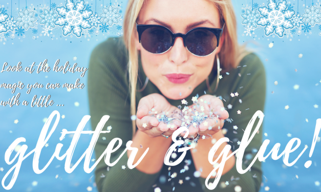 Easy DIY Christmas Decor with Glitter and Glue