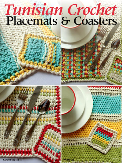 Tunisian Crochet Placemats & Coasters