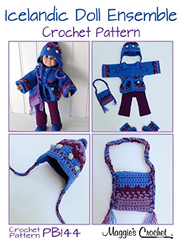 	Crochet Pattern 18" Doll Icelandic Ensemble PB144 aff